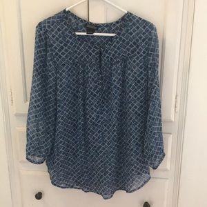 Lucky sheer blue tunic L